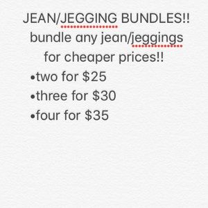 jean/jegging bundle!!!!
